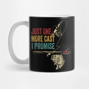 Just One More Cast I Promise Dad Fishing Mug